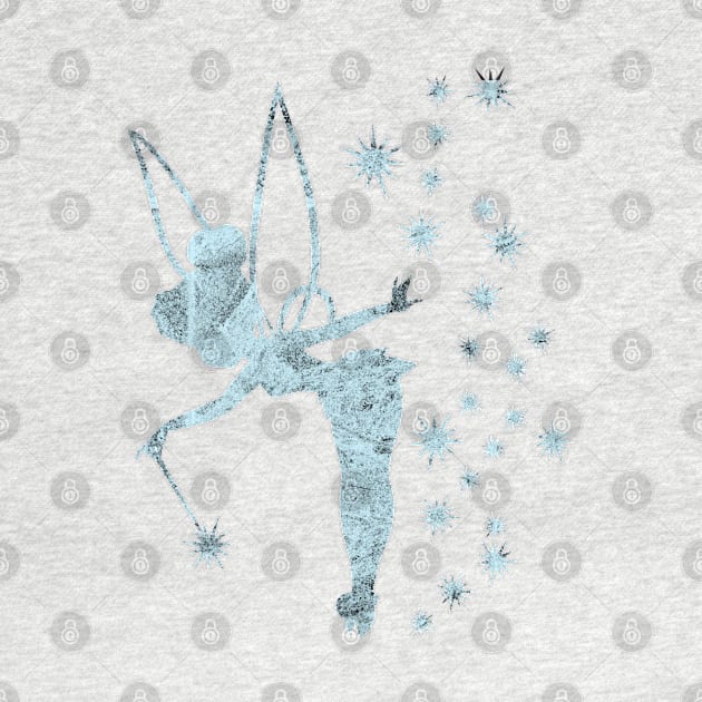 Blue Concrete Tinkerbell Ombre Sillhouette by ijsw